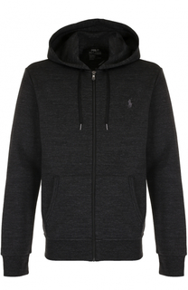 Хлопковая толстовка на молнии с капюшоном Polo Ralph Lauren