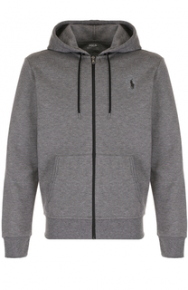 Хлопковая толстовка на молнии с капюшоном Polo Ralph Lauren