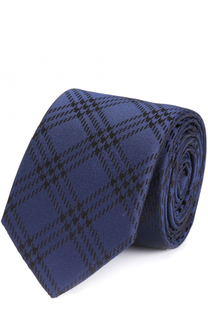 Шелковый галстук в клетку HUGO