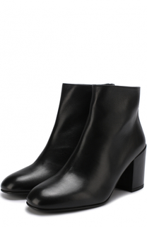 Кожаные ботильоны Bacari на устойчивом каблуке Stuart Weitzman