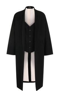Пальто из смеси хлопка и шерсти с подстежкой Isabel Benenato