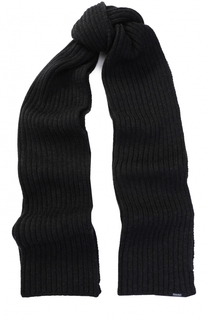 Шерстяной шарф фактурной вязки Woolrich