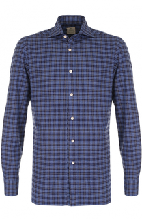Хлопковая рубашка в клетку Luigi Borrelli