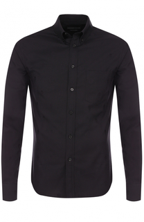 Хлопковая сорочка с воротником button down Alexander McQueen