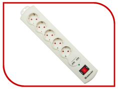 Сетевой фильтр Defender DFS 951 5 Sockets 1.5m 99951