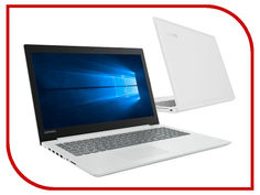 Ноутбук Lenovo IdeaPad 320-15IKBN White 80XL01GLRK (Intel Core i5-7200U 2.5 GHz/4096Mb/500Gb/No ODD/nVidia GeForce 940MX 2048Mb/Wi-Fi/Bluetooth/Cam/15.6/1920x1080/Windows 10)