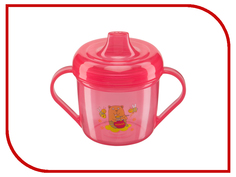 Тренировочная кружка с крышкой Happy Baby Training Cup Red 14001 4650069780618
