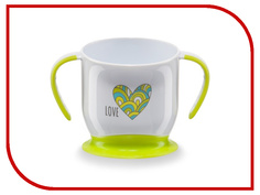 Кружка на присоске Happy Baby Baby Cup With Suction Base Lime 15022 4650069782049