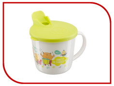 Тренировочная кружка с крышкой Happy Baby Training Cup Lime 15010 4650069780663