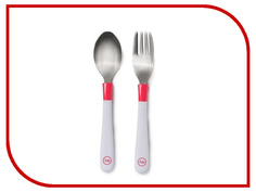 Набор столовых приборов Happy Baby Spoon Fork Baby Cutlery Set Red 15027 4650069782162