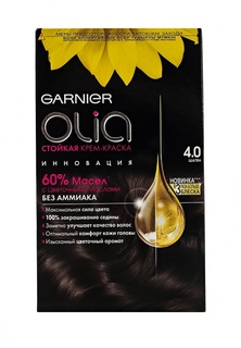 Краска для волос Garnier Olia, оттенок 4.0, Шатен