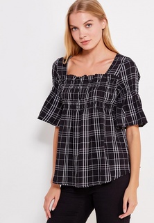 Блуза LOST INK SMOCK CHECKED TOP