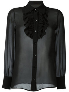 рубашка с оборками  Saint Laurent