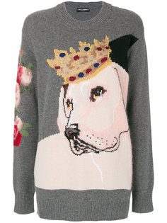свитер с королевской собакой Dolce & Gabbana