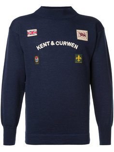 джемпер с заплатками Kent & Curwen