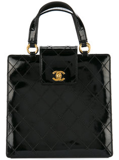 стеганая сумка-тоут с логотипом CC Chanel Vintage