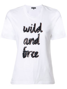 футболка с принтом wild and free Markus Lupfer