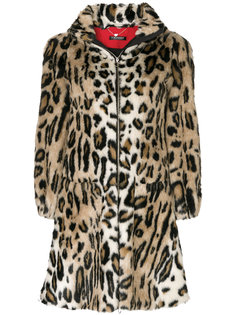 леопардовое пальто А-образного силуэта Twin-Set