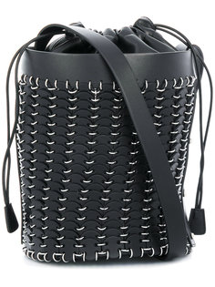 metal hoops bucket bag Paco Rabanne