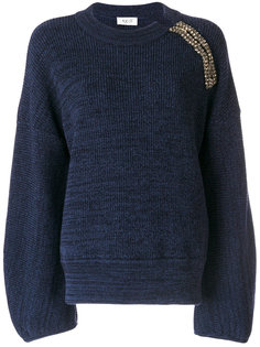 crystal detail oversized jumper Aviù