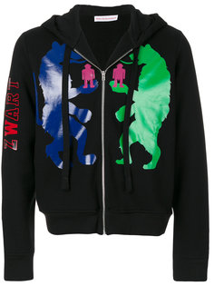 printed zip hoodie  Walter Van Beirendonck