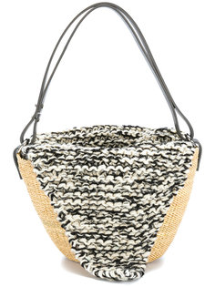 knit top woven tote Muun