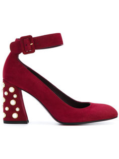 pearl embellished heel pumps Stuart Weitzman