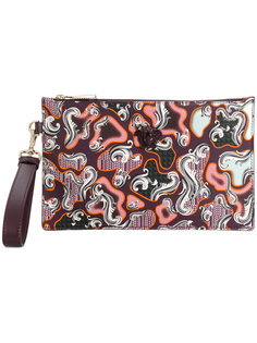 patterned Medusa head clutch Versace