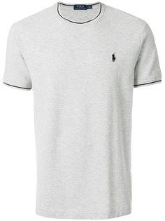 футболка с вышитым логотипом Polo Ralph Lauren