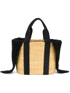 knit top woven tote Muun