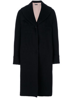 свободное однобортное пальто  Jil Sander Navy