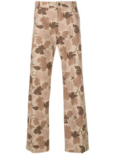 leaf print trousers  Walter Van Beirendonck