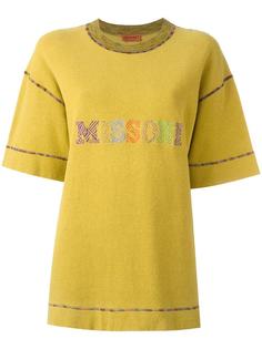футболка с вышитым логотипом Missoni Vintage