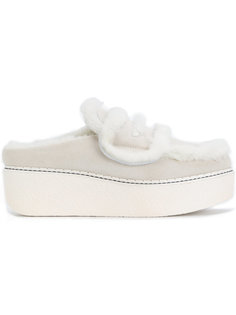 shearling trim platform loafers Flamingos Flamingos