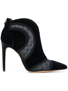 sheer panel heeled ankle boots Alexandre Birman
