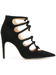 strappy bow pointed toe pumps Sergio Rossi
