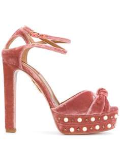 Harlow Pearl platform sandals Aquazzura