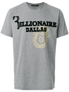 футболка с принтом-логотипом Billionaire