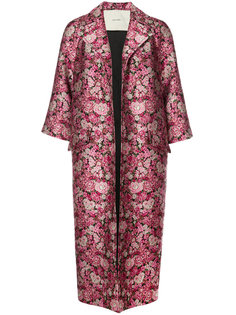 floral jacquard coat  Adam Lippes