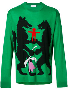 wolf pattern jumper Walter Van Beirendonck