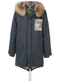 пальто с капюшоном с меховой оторочкой Alessandra Chamonix