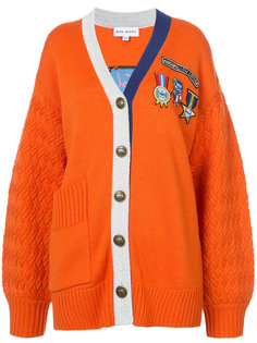 cardigan with embroidered badges Mira Mikati