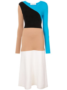 асимметричное платье макси с панельным дизайном Diane Von Furstenberg