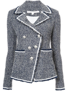 double breasted tweed jacket Veronica Beard