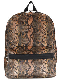 reptile skin print backpack  Mm6 Maison Margiela