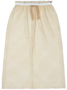 многослойная сетчатая юбка-миди Nº21