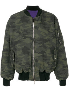 camouflage print bomber jacket  Unravel Project