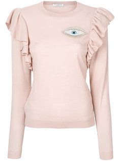 топ с оборками и заплаткой с глазом Vivetta