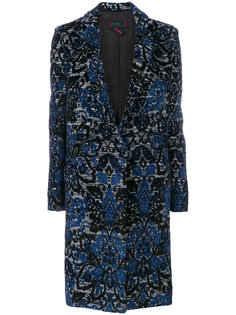 однобортное пальто с вышивкой Femme By Michele Rossi