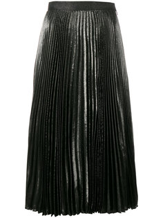 плиссированная юбка с металлическим отблеском Christopher Kane